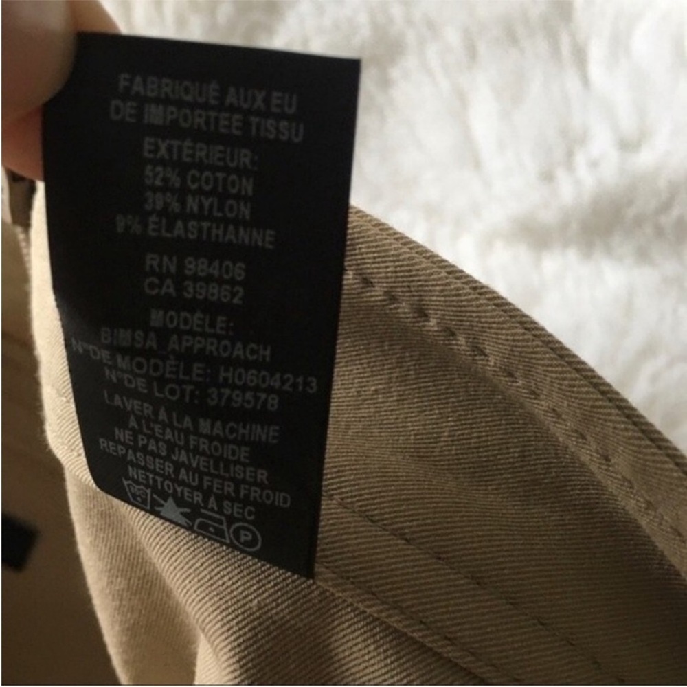 THEORY Bimsa Approach Ankle Straight Leg‎ Stretchy Pants in Sierra Beige 0 - Picture 10 of 13